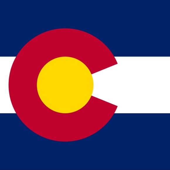 Colorado state flag bead keychain/bag charm, handmade - Picture 4 of 5